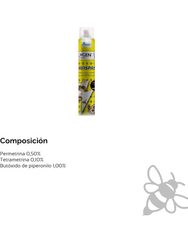 Insecticida avispas aerosol largo...