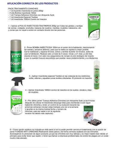 PACK TRATAMIENTO ANTI CHINCHES 1...